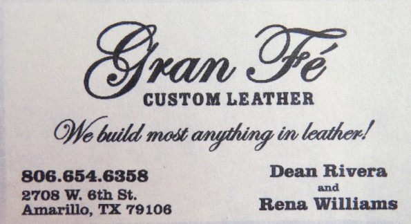 Custom Leather Work and Repair in Amarillo Texas